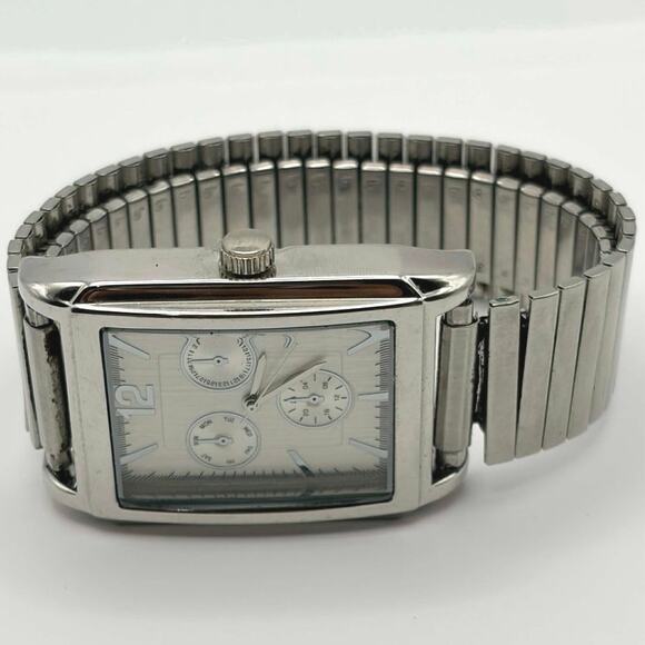 Silver Rectangle Men’s Watch - Picture 3 of 4